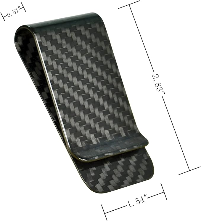WAFJAMF Small Men's Slim Money Clip Stainless Steel Credit Business Card Holder Pocket Cash Wallet