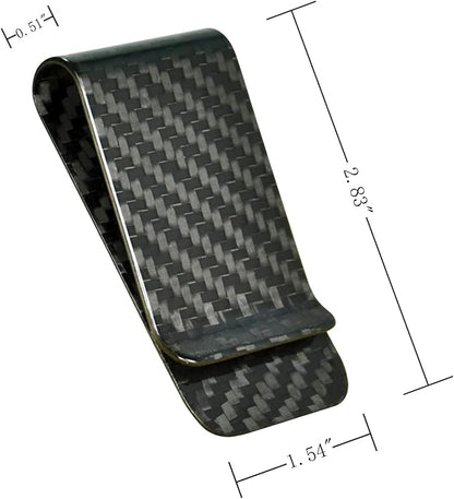 WAFJAMF Small Men's Slim Money Clip Stainless Steel Credit Business Card Holder Pocket Cash Wallet