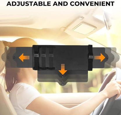 JoyTutus Car Sun Visor Sunshade Extender, Adjustable Car Sun Visor Extender Protects from Anti-Glare, UV Rays Blocker Windshield Sunshade Extender for car SUV(2 Pack)
