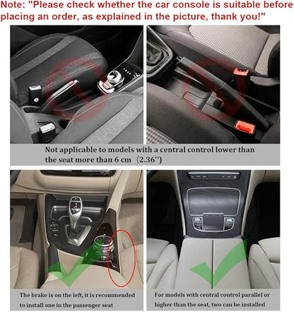 XUKEY Car Seat Gap Filler Organizer Multifunctional Car Side Seat Gap Filler Console Side Storage Box Holders for Sunglasses, Phone, Keys Car Accessories (2 Pack)