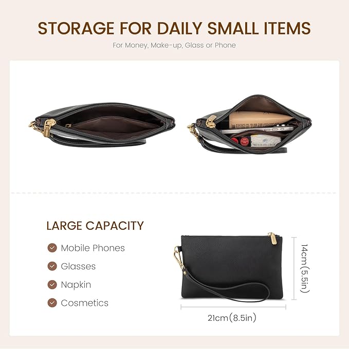 LOVEVOOK Laptop Tote Bag for Women, 15.6 Inch Large Capacity Vintage Leather Work Computer Bag, Business Casual Shoulder Handbag, Black & White & Brown
