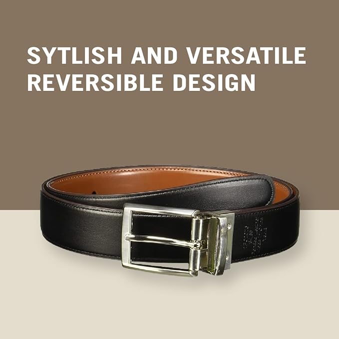 Perry Ellis Men's Portfolio Amigo Reversible Bonded Leather Belt (Available in Big & Tall)
