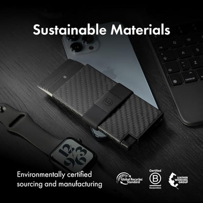 Ekster Aluminum Cardholder Wallet for Men | Metal Wallets with RFID Blocking Layer | Slim & Minimalist Aluminum Wallet with Push Button for Quick Card Access