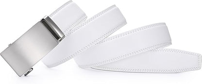 Lingli Men's Belt,Ratchet Dress Belt with Automatic Buckle Brown/Black-Trim to Fit-35mm wide