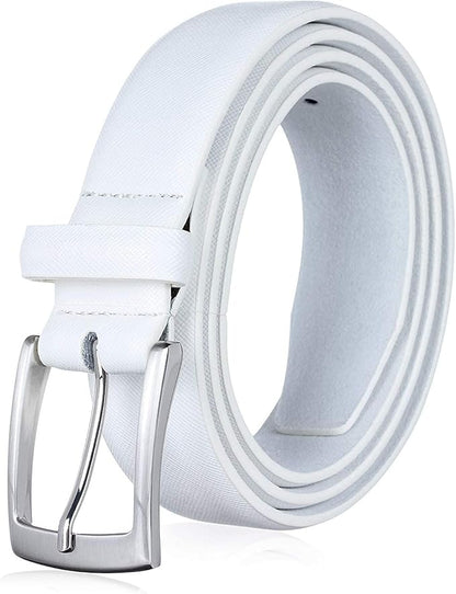 KM Legend Mens Genuine Leather Dress - Classic & Fashion For Work Business And Casual Belt