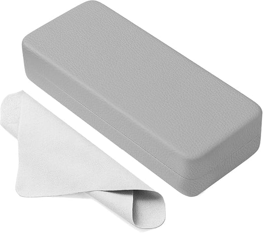 Marvolia Glasses Case Hard Shell Square Large Eyeglasses Case PU Leather Protective Case for Sunglasses Eyeglasses
