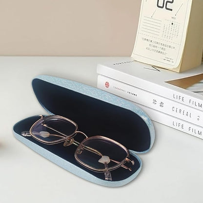 HSYMQ 3PCS Glasses Case, Eyeglasses Case Hard Shell, Reading Hard Glasses Cases for Women Men