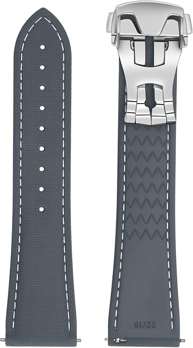 ULLCHRO Watch Strap Watch Band 20mm 22mm Man Waterproof Quick Release Bands Sport Replacement Strap Soft FKM Rubber Watchband