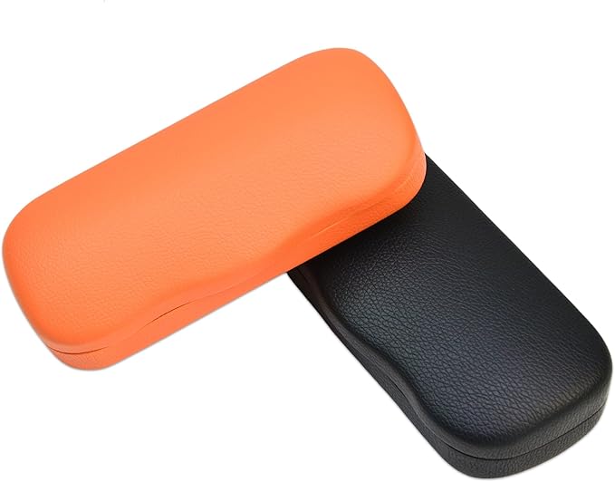 Eyeglass Case 2PCS,Glasses Case Hard Shell,Hard Eyeglass case for Women Men