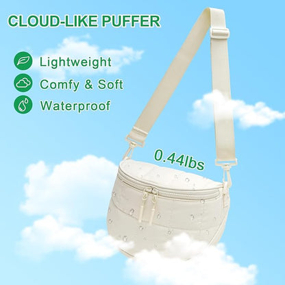 KKXIU Crossbody Sling Bag for Women Trendy Fanny Pack Vegan Leather Chest Bag | Trendy