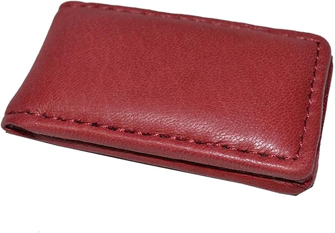 LB LEATHERBOSS Men's New Leather Strong Magnetic Money Clip