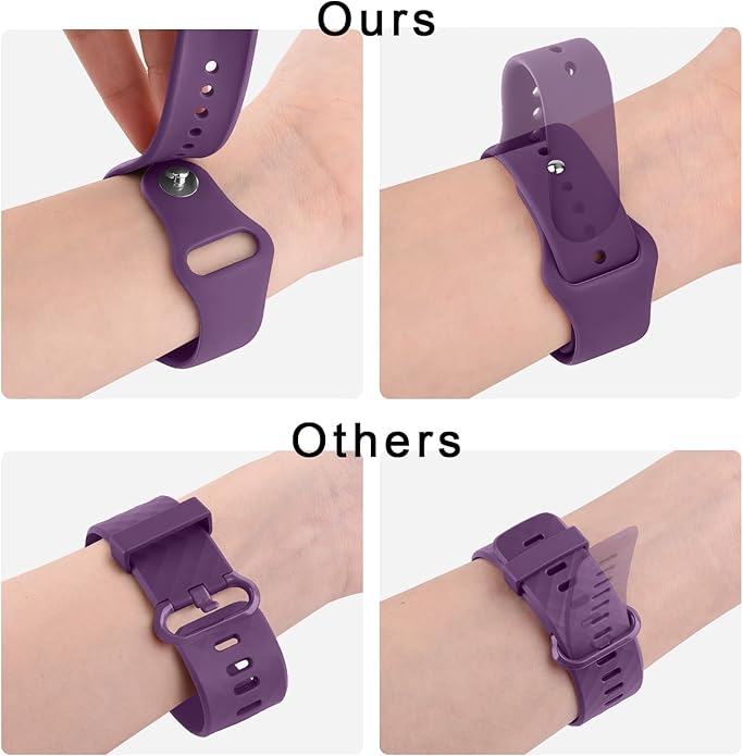 Meliya 22mm Watch Bands Quick Release Replacement Wristband, Soft Silicone Sport Replacement Straps for Men Women