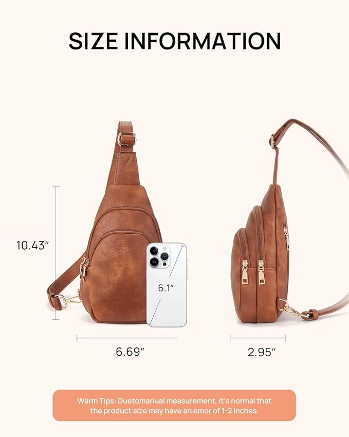 Telena Crossbody Bags for Women Leather Cross Body Sling Bag for Woman Travel