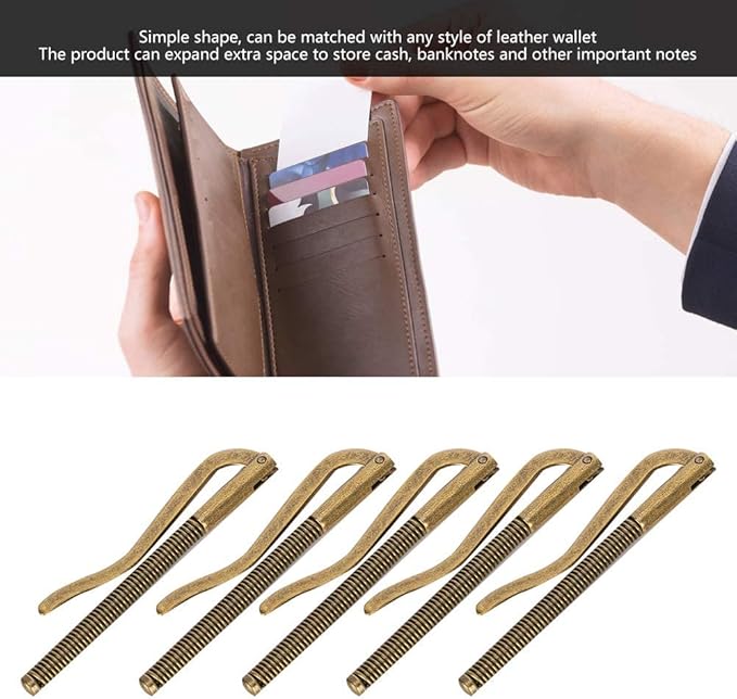 75mm Money Clip, 10PCS Spring Money Clip Wallet Spring Clip Wallet Money Clip Metal Cash Clip