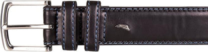 Nautica Men's Dress Leather Belt for Suits and Pants | Classic | Business | Fashion | Adjustable | Metal Buckle