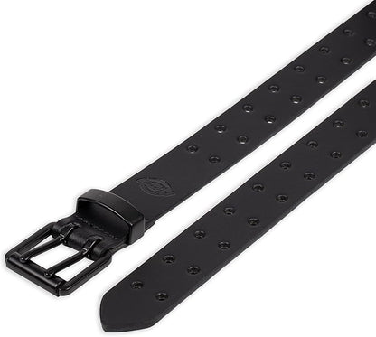 Dickies Men's Double Prong Leather Work Belt – Fully Adjustable, Regular & Big and Tall Sizes