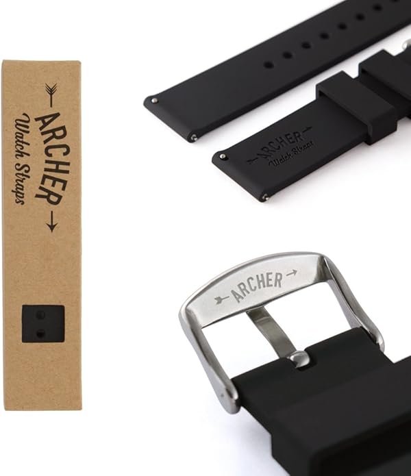 Archer Watch Straps - Soft Silicone Quick Release Watch Bands