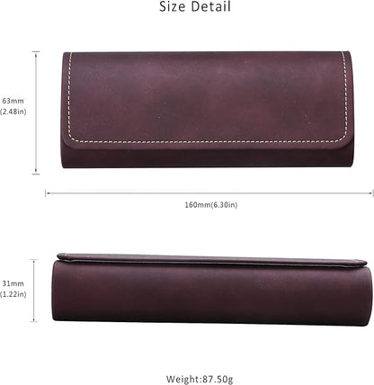 LifeArt Eyeglass Case Hard Shell, Portable Sunglass Case for Women and Men, fashionable PU Leather Eyeglass Case, Lightweight