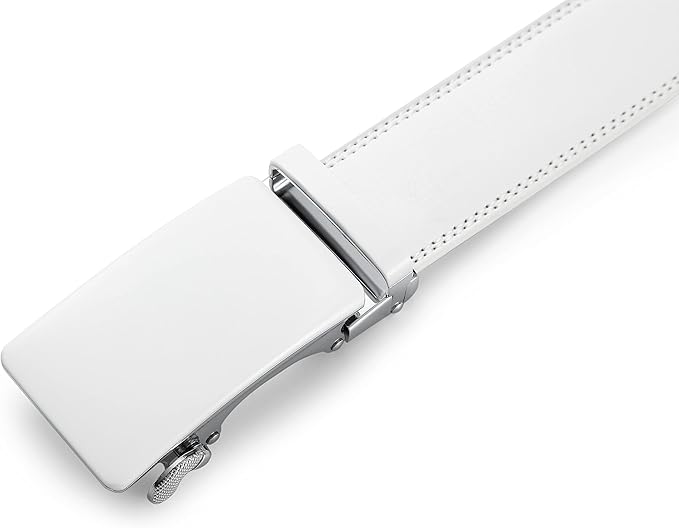 Lingli Men's Belt,Ratchet Dress Belt with Automatic Buckle Brown/Black-Trim to Fit-35mm wide