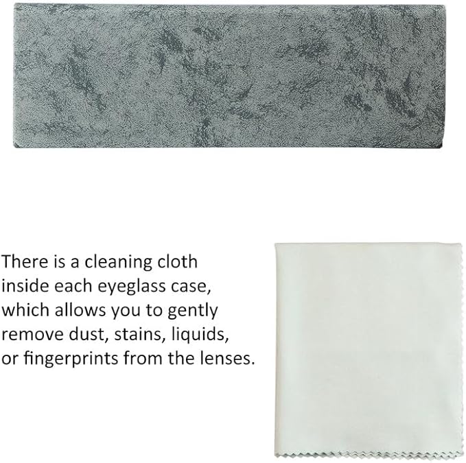 VisionGlobal Hard Shell Eyeglass Case for Eyeglasses and Sunglasses for Men/Women and Kids