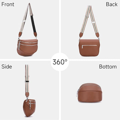 GAEKEAO Crossbody Bum Bags for Women Vegan Leather Fanny Packs Belt Bag Trendy Cross Body Purse Travel