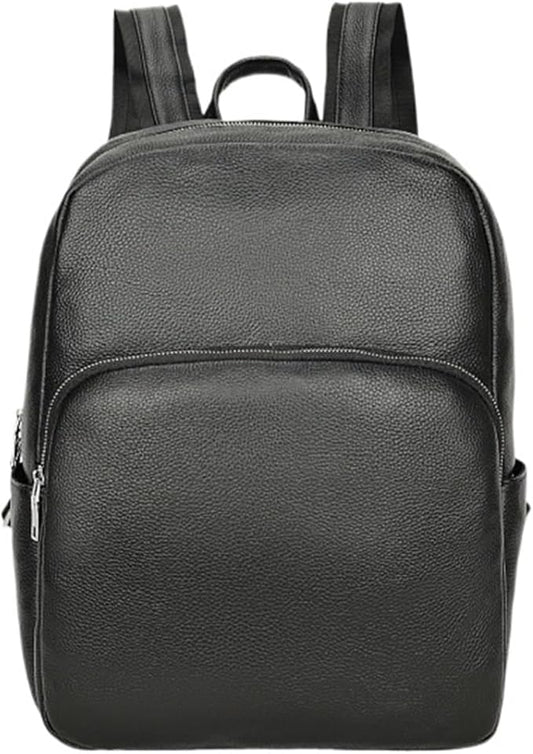 Business Backpack For Men Cowhide Large Capacity Computer Bag Leather Backpack Business Mens Travel Backpack