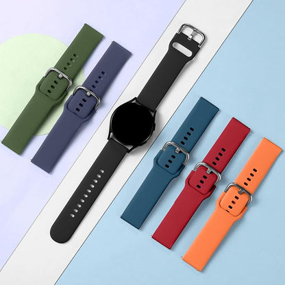 DaQin 10 Pack Bands Compatible with Samsung Galaxy Watch 7/6/5/4 40mm 44mm/Watch 6 Classic 43mm 47mm/Watch 5 Pro 45mm/Watch 4 Classic/Active 2 Band, 20mm Soft Silicone Sport Strap Wristbands Women Men