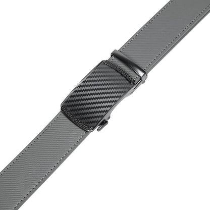 Founders & C Men's Ratchet Belt 1 3/8",Leather Dress Belt Adjustable with Click Sliding Buckle Trim to Exact Fit