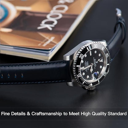 OTTOODY Leather Watch Bands Quick Release, Elegant Top Grain Leather Watch Straps for Men & Women, Choice of Color & Width - 18mm, 19mm, 20mm, 21mm or 22mm Wristbands Bracelet for Watch & Smartwatch