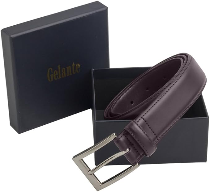 Gelante Men's Classic Dress Leather Belt