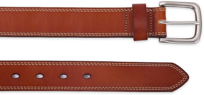 VATAN Men's Full Grain Leather Casual Every Day Jeans Belts, Handmade Men Leather Belt with Gift Box