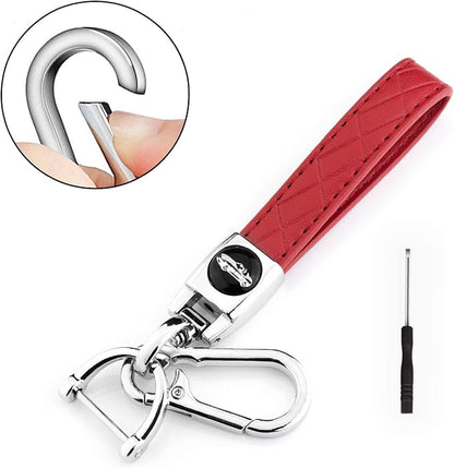 XIYANG TRADE for Jeep Key Fob Cover with Keychain,Soft TPU Key Case Shell Full Protection for Grand Cherokee Renegade Chrysler 200 300 Dodge RAM Durango Challenger Journey Dart Compass Charger(Red)