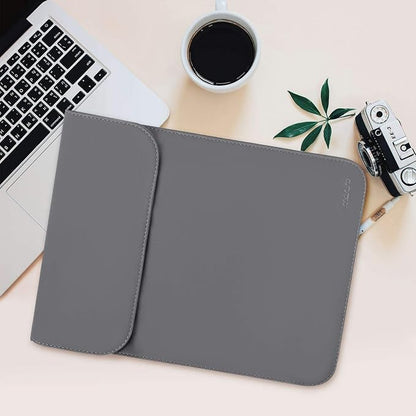 MOSISO Laptop Case 13.3 inch, 13-13.3 inch Laptop Sleeve Compatible with MacBook Neo 13 A18 Pro A3404 /Air 13/Pro 13/Pro 14 M5 M4 M3 M2 M1, Faux Suede Leather Case with Small Bag, Space Gray