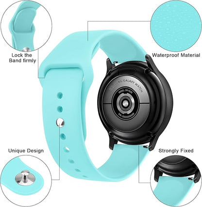 Meliya 22mm Watch Bands Quick Release Replacement Wristband, Soft Silicone Sport Replacement Straps for Men Women