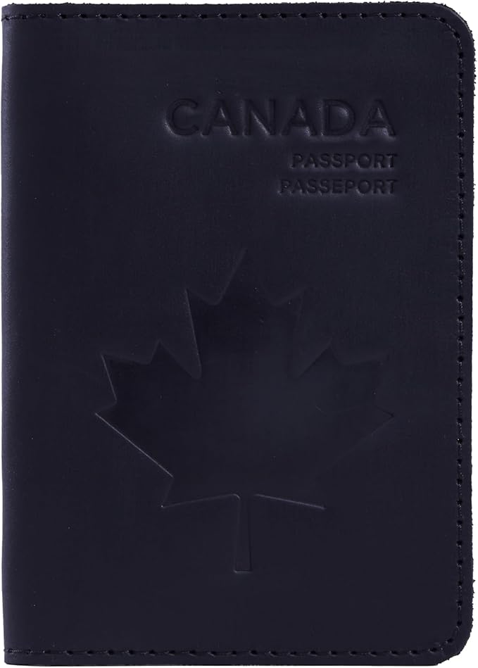 INCARNE Leather Passport Holder for Travel - Passport Case - Passport Wallet for Men - Passport Cover for Women Sleeve Protector - Travel Essentials Vacation Luggage Travel Gifts - Vintage Black