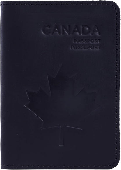 INCARNE Leather Passport Holder for Travel - Passport Case - Passport Wallet for Men - Passport Cover for Women Sleeve Protector - Travel Essentials Vacation Luggage Travel Gifts - Vintage Black