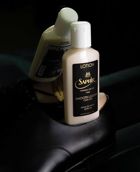 Saphir Medaille d'Or Leather Lotion – Protects & Nourishes Apparel, Bags, Furniture