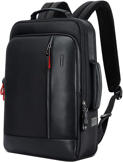 BOPai Intelligent expandable large Smart 15.6 inch Backpack Travel Friendly Water Resistant Anti-Theft Laptop Rucksack with USB Charging Business Laptop Backpack Men Black Multi-Functional