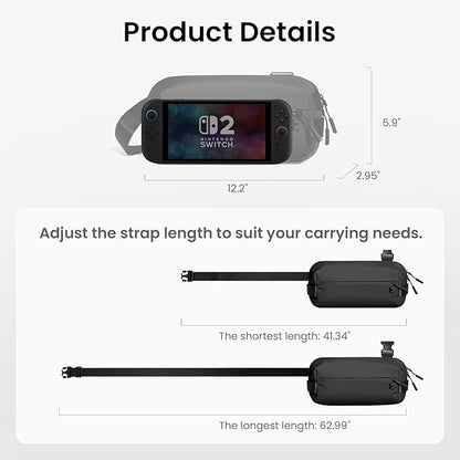 tomtoc Compact EDC Sling Bag 3L-10L, Minimalist Crossbody Bag Chest Shoulder Pack for Men Women, X-pac/Recycled Polyester