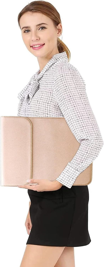 MOSISO Laptop Case 13.3 inch, 13-13.3 inch Laptop Sleeve Compatible with MacBook Neo 13 A18 Pro A3404 /Air 13/Pro 13/Pro 14 M5 M4 M3 M2 M1, Faux Suede Leather Case with Small Bag, Rose Gold
