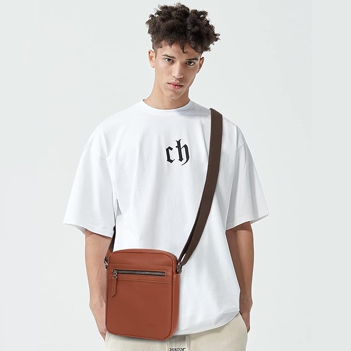 Small/Medium Crossbody bag for men shoulder bag mens purse satchel leather messenger bag gift man