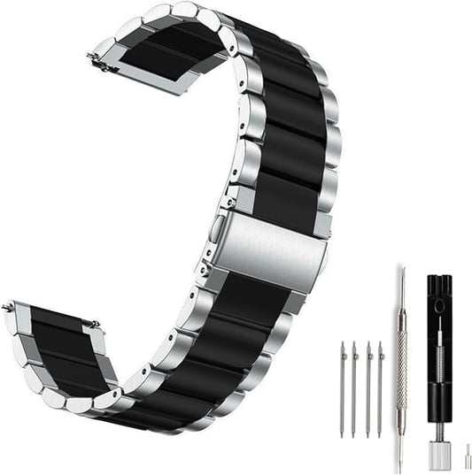 Moran Stainless Steel Watch Band Quick Release Replacement Metal Strap 20mm 22mm for Men Women