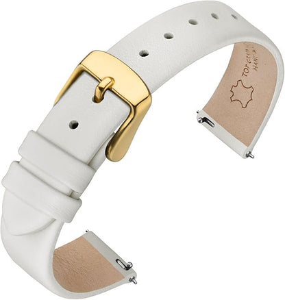 ANNEFIT Watch Bands for Men Women, Top Grain Leather Watch Strap with Quick Release, Band Width 12mm 13mm 14mm 16mm 18mm 20mm 22mm