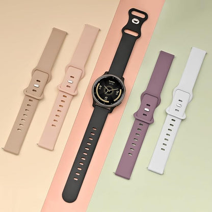 5 Pack 18mm Silicone Watch Band Compatible with Garmin Vivoactive 4S/Vivomove 3S/Venu 3S 41mm/Venu 4 41mm/Venu 2S/Forerunner 255S/265S, Quick Release Soft Sport Straps for Women Men