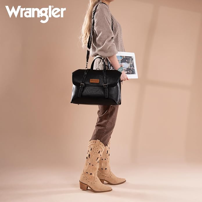 Wrangler Laptop Bag for Women Messenger Bag Briefcase Computer Backpack Convertible Satchel Bag