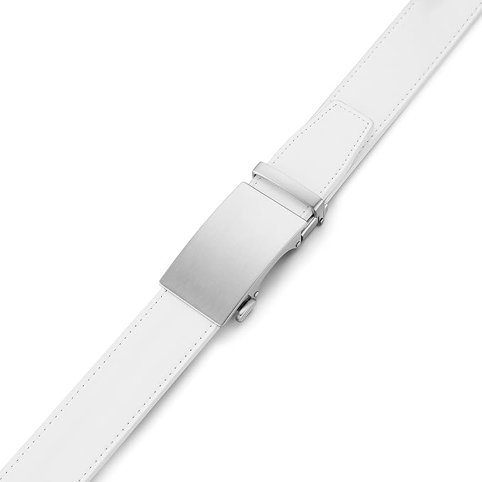 MILORDE Men's Leather Ratchet Belt - 35mm - Customizable Fit