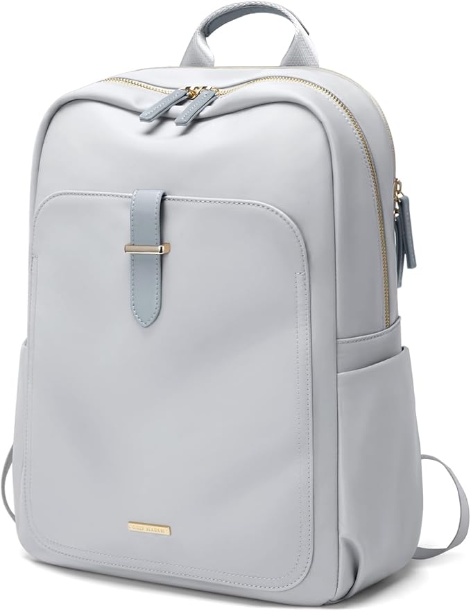 Laptop Backpack for Women,Carry on Travel Backpack Casual Work Business Backpacks Purse College,16 Inch,Grey