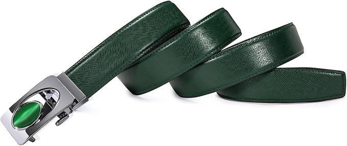 Dubulle Men's Ratchet Belt Gold/Black/Red/Green/Blue/White Automatic Buckle Business Casual Belt Gift - Adjustable Fit