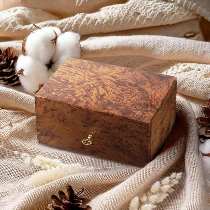 Hand Carved Wooden Multipurpose Keepsake Jewelry Decorative Art Box Storage Organizer Medium with Lock