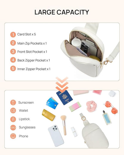 Telena Crossbody Bags for Women Leather Cross Body Sling Bag for Woman Travel